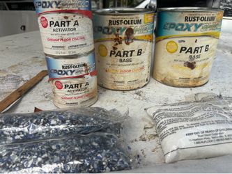 Garage floor epoxy kit Rust Oleum 2 1/2  garage new