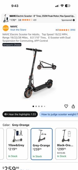 Electric Scooter for Adults