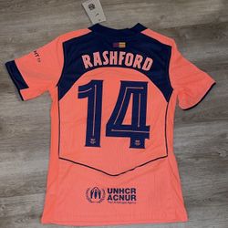 FC Barcelona Rashford Orange Jersey
