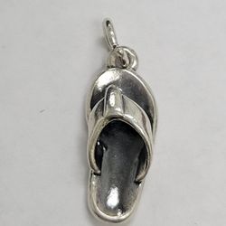 retired James Avery sterling silver flip-flop sandal charm. 