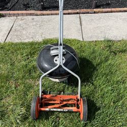 Push Mower and Weber Grill