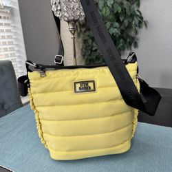 Steve Madden Yellow Puffer Shoulder Bag