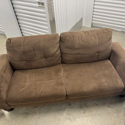 Loveseat & 2 Seater Couch- Brown