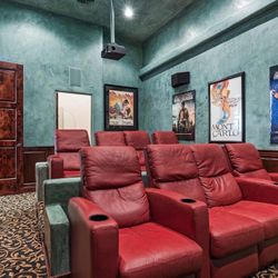 Red Leather Movie Theatre Seats 