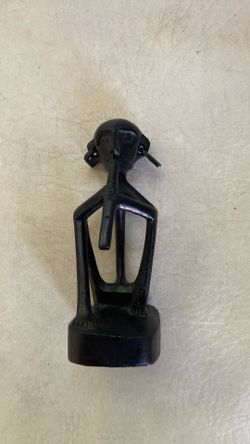 Vintage Hand -carved Wooden Statue