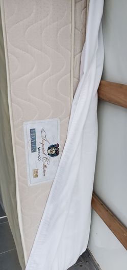 Queen Bed :  mattress, frame, box spring