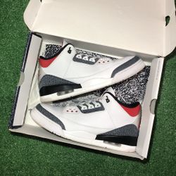 jordan 3 fire red denim size 13