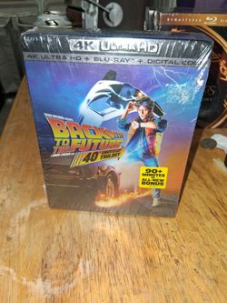 Back to the future , four k blue ray set brand new and sealed