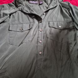Dark Green Blouse
