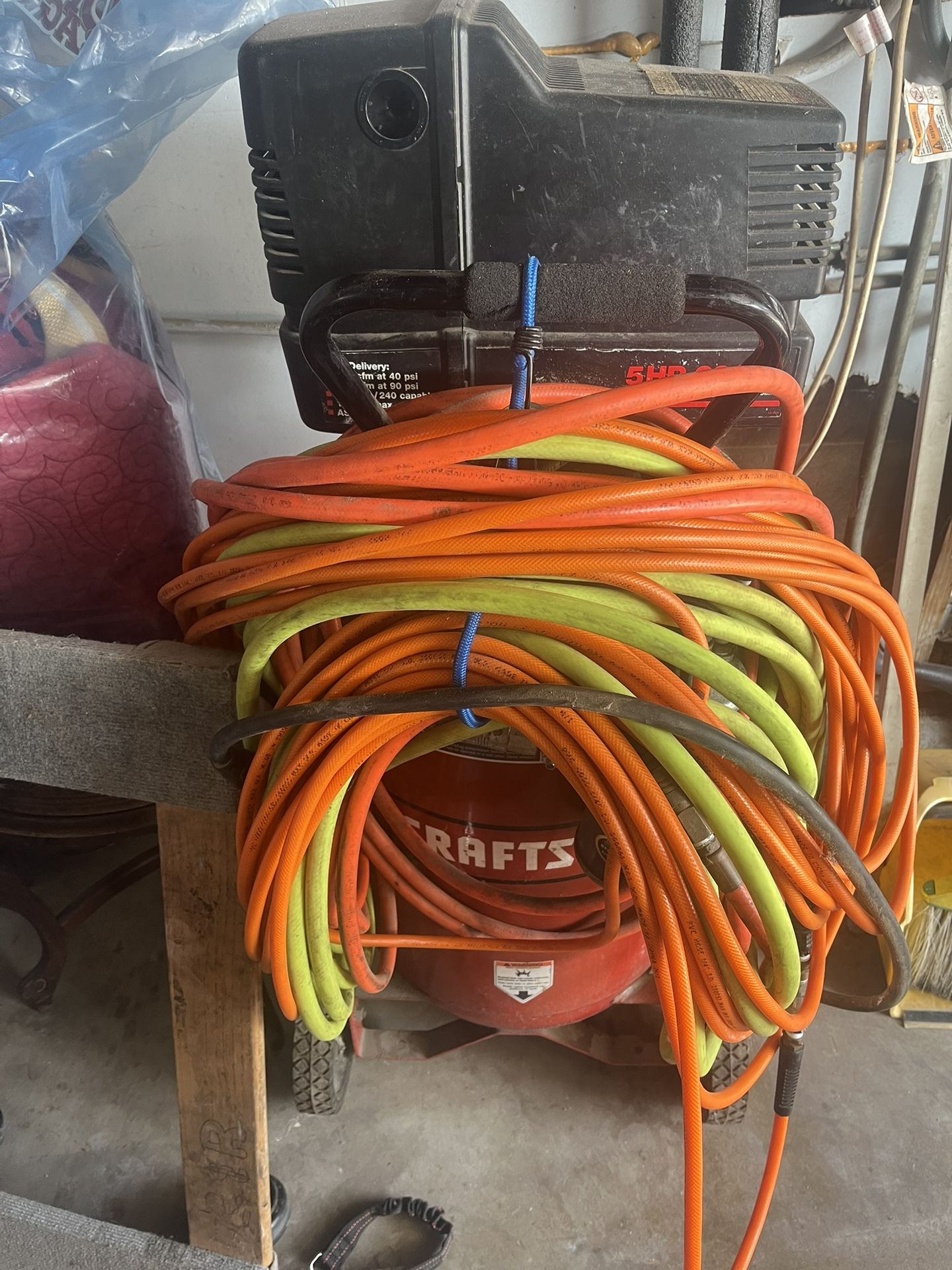 Craftsman Air compressor with hose