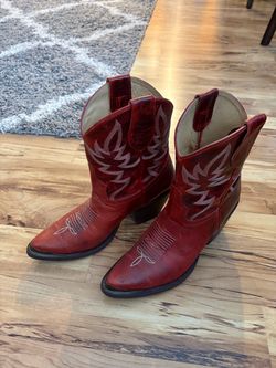 Idyllwind Wheels Red Western Cowboy Boots, woman’s size 10