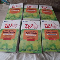 6 80 CT dryer sheets island sunshine