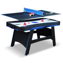 Air Hockey Table with Table Tennis Top