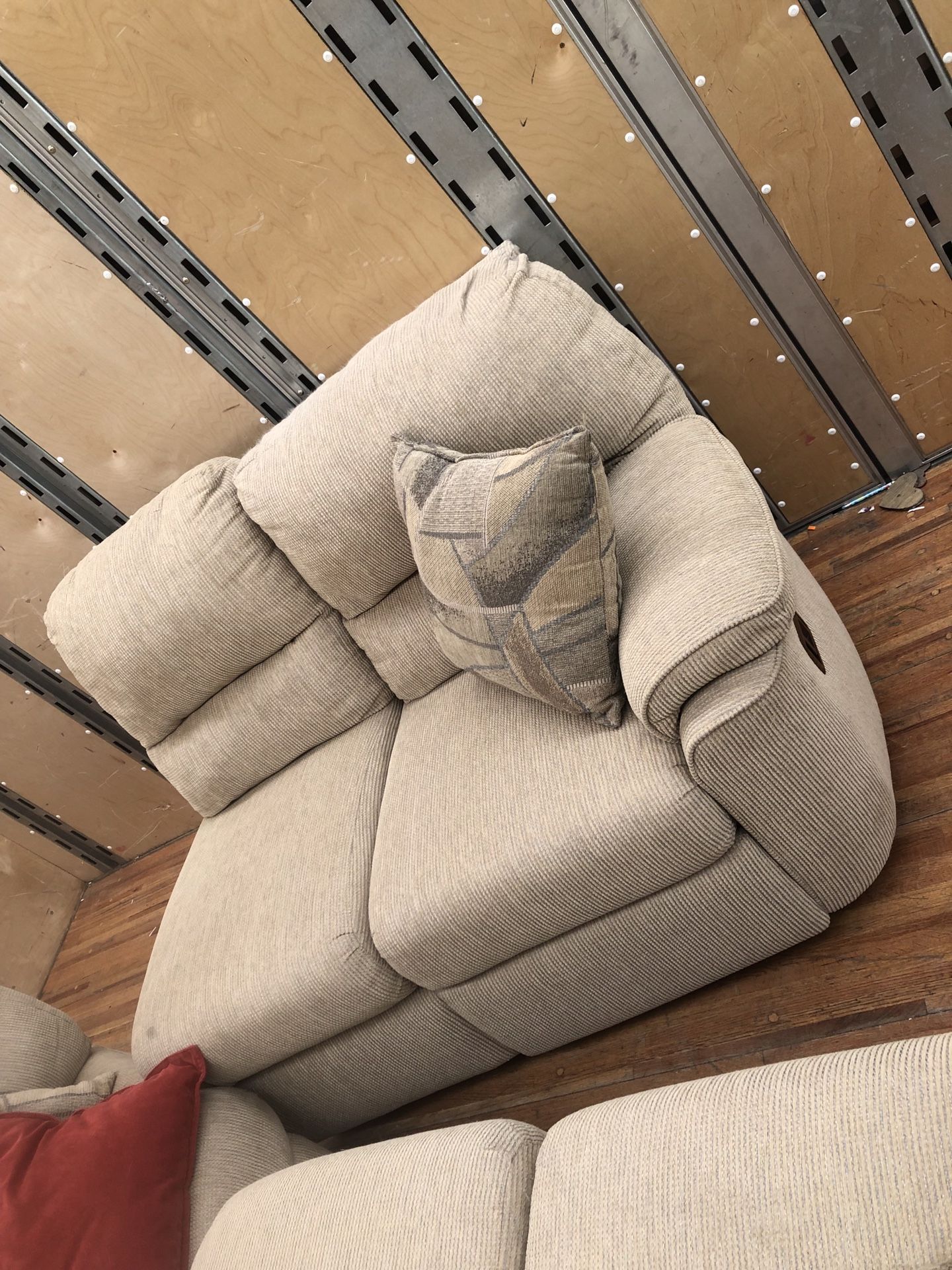 3 piece sectional cloth couch
