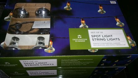 Outdoor Cafe Lights/Lighting 11.5 Ft Spot Light String Lights