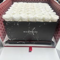 Ricordami Marble Black White Forever Lasting Roses 