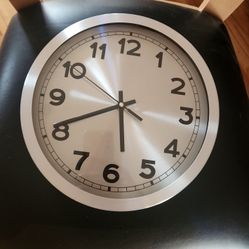 Chic Silver Aluminum Wall Clock, 10 Inch -Battery Operated
$5