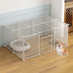 🥨Cat Cage - Cat Cages Indoor Cat Playpen Cat Enclosure Ferret Cage Dog Crates Cat Kennels Easy to Clean - Large Exercise Place Ideal for 1-3 Cats, $2