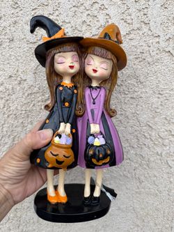 🔥👀🔥Bella Lux Halloween Witch Sisters Figurine
