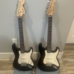 Two SQUIER STRAT By Fender, OBO