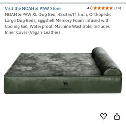 Memory Foam Dog Bed - Green
