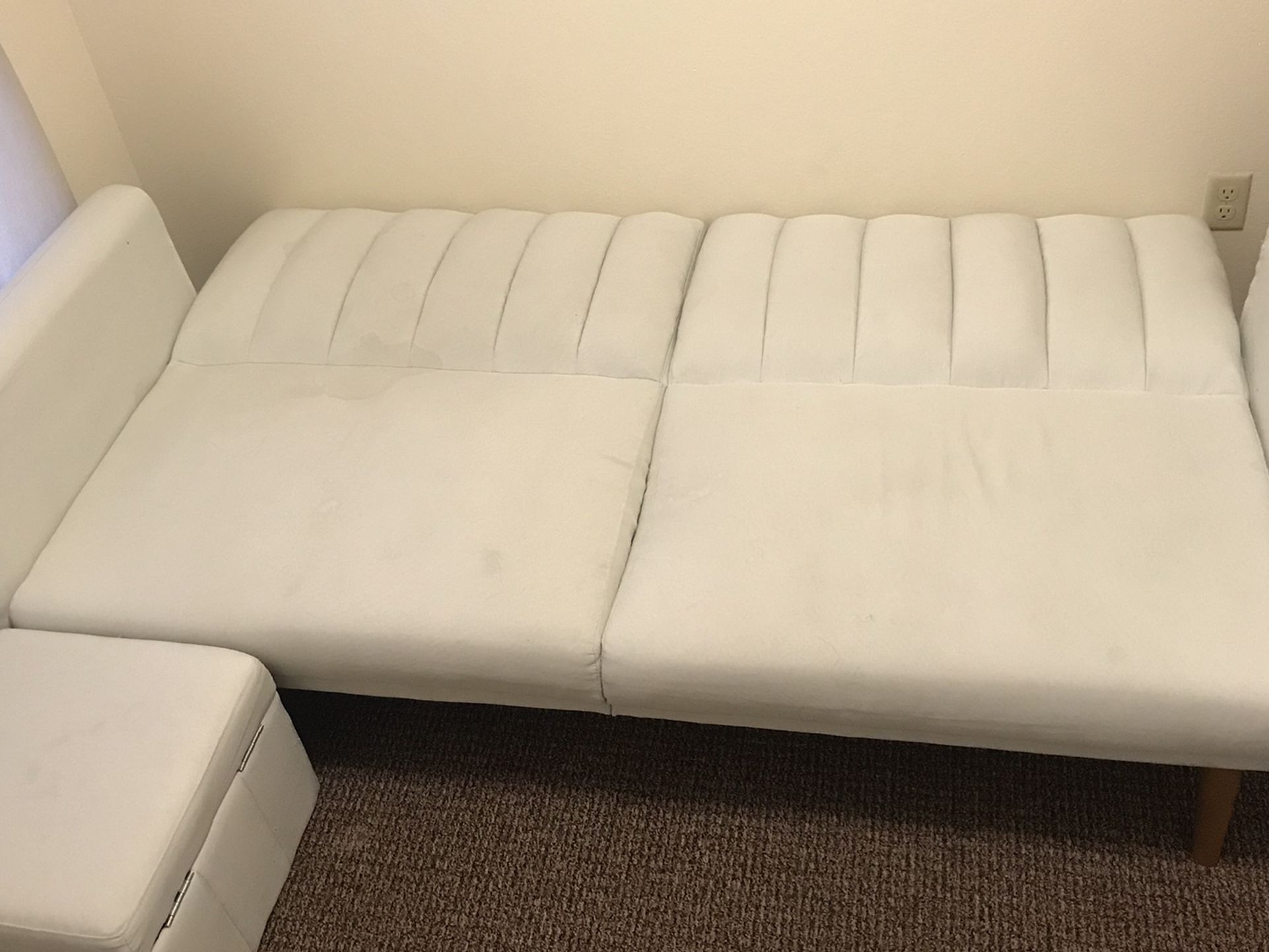 White Futon Couch/bed