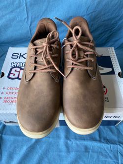 Skechers Hands Free Swift Fit Men’s 9.5  Brown Waterproof Casual Lace Sneakers