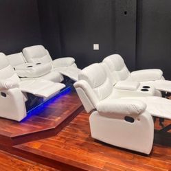 White Sofa and Loveseat 🚚[Fast-Delivery]💨