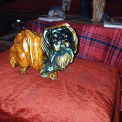 Porcelain Pekingese Dog