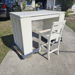 Pier 1 Desk with Bookshelves and Chair
