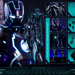 Neon Tech Iron Man Mark IV Marvel Sixth Scale Figure by Hot Toys Sideshow Exclusive