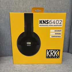 KRK KNS 6400 Circumaural Professional Studio Monitor Over Ear Headphones 