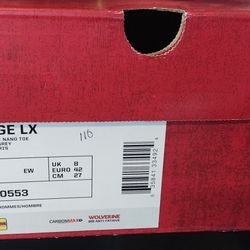 NEW AND BOX MENS WORK BOOTS WOLVERINE EDGE LX SZ 9.