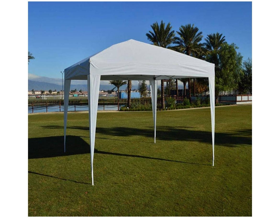 Impact Canopy 10' x 10' Canopy Tent Gazebo with Dressed Legs, White