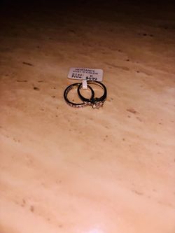Size 6: 3 carat Moissanite band set