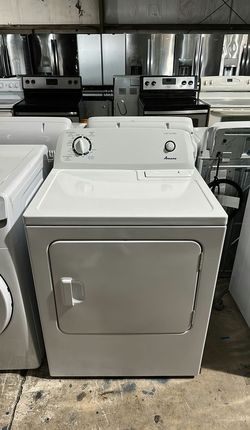 Amana White Basic Dryer - Automatic Dry