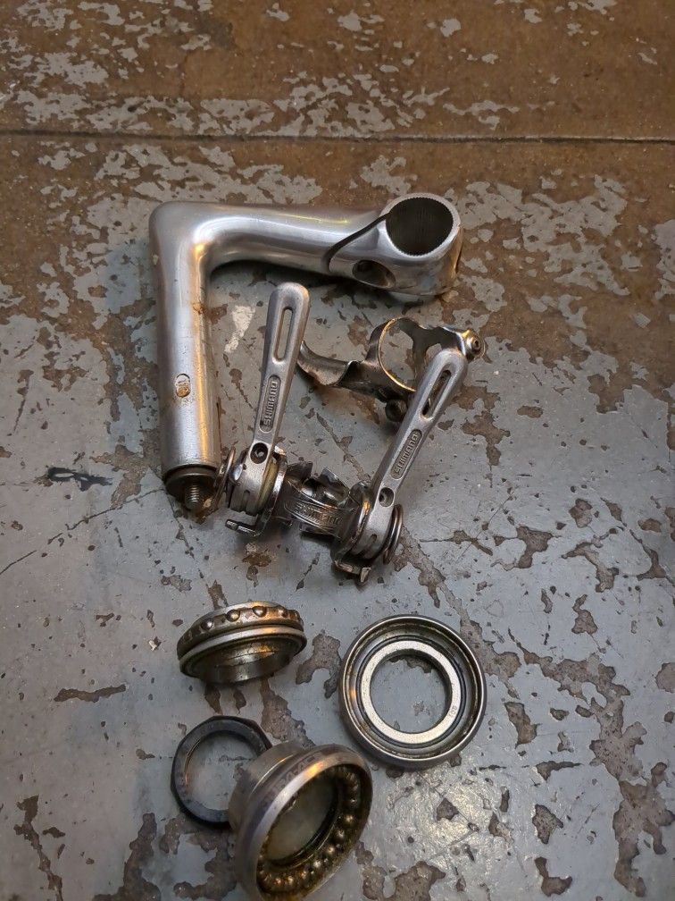 Old road bike parts