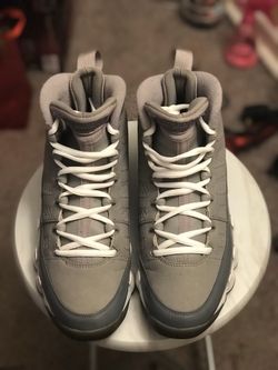 Jordan retro 9 cool grey size 8