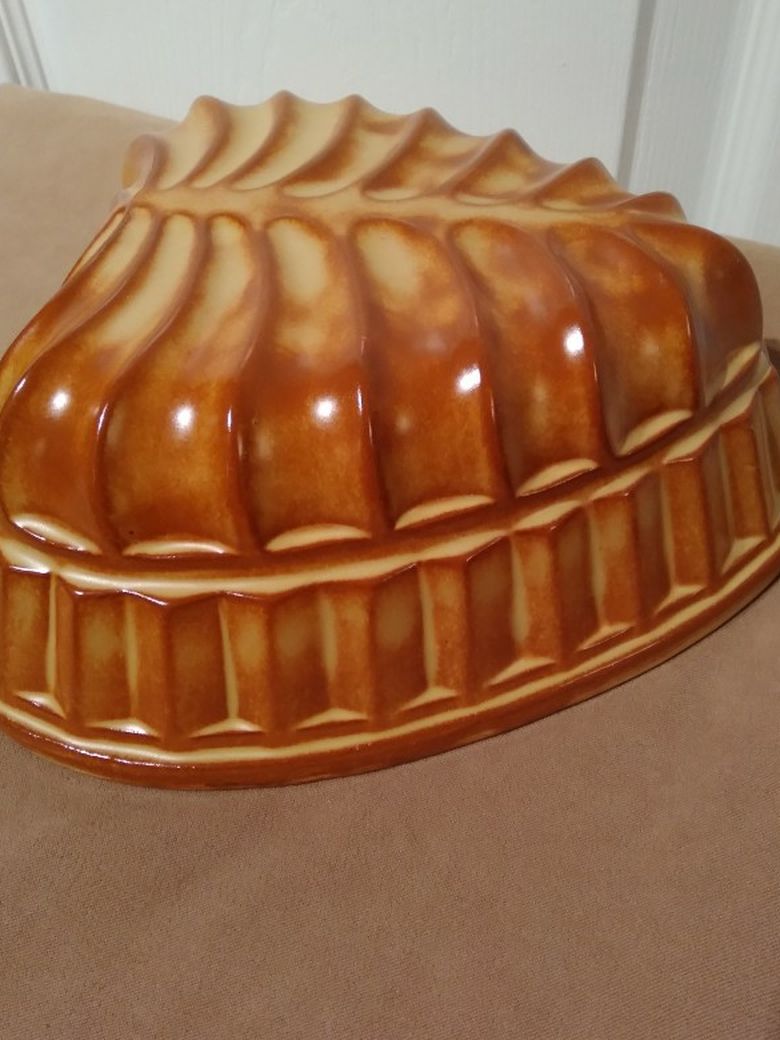 Vintage German Glazed Pottery Cake Mold