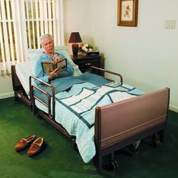 Invacare 5410LOW Electric Hospital Bed + Mattress & Rails