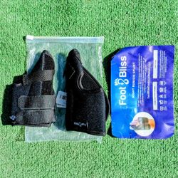 Foot Bliss 2pc Night Bunion OSFM Adj Relief Corrector Night/Home Splint Set NOB