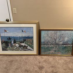 Lot Of 2 Vintage Classic Paintings