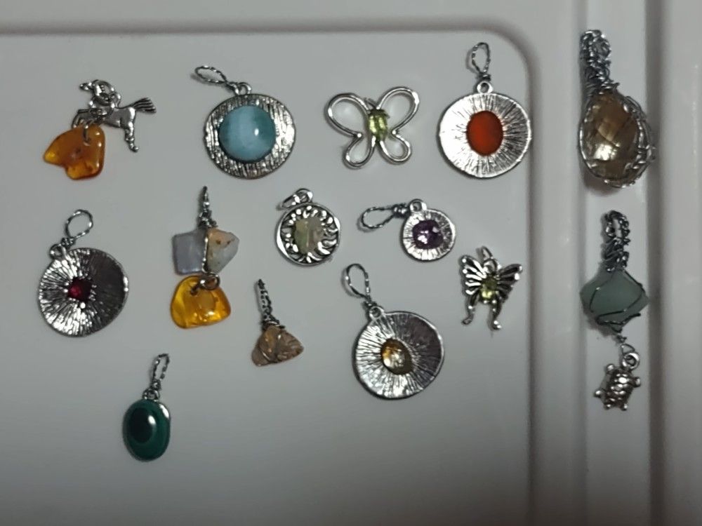 wholesale gemstone pendants lot 