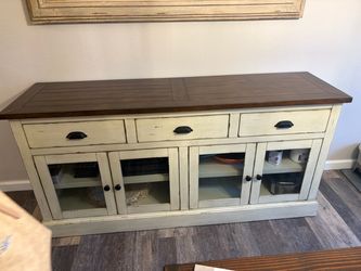Farmhouse Wood Sideboard Buffet Cabinet