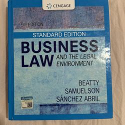 Business Law and the Legal Environment - Standard Edition | 9th Edition Jeffrey F. Beatty/Susan S. Samuelson
