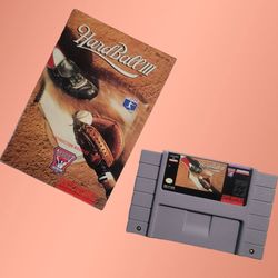 HardBall III Super Nintendo SNES 1994 Baseball Sports Video Game Cartridge + Manual