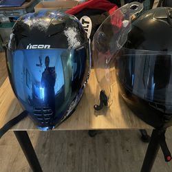 Icon Helmet  And Blitz Helmet 