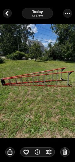 12” Fiberglass Werner aluminum ladder