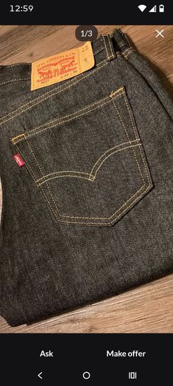 501 Levi's original charcoal size 36.30