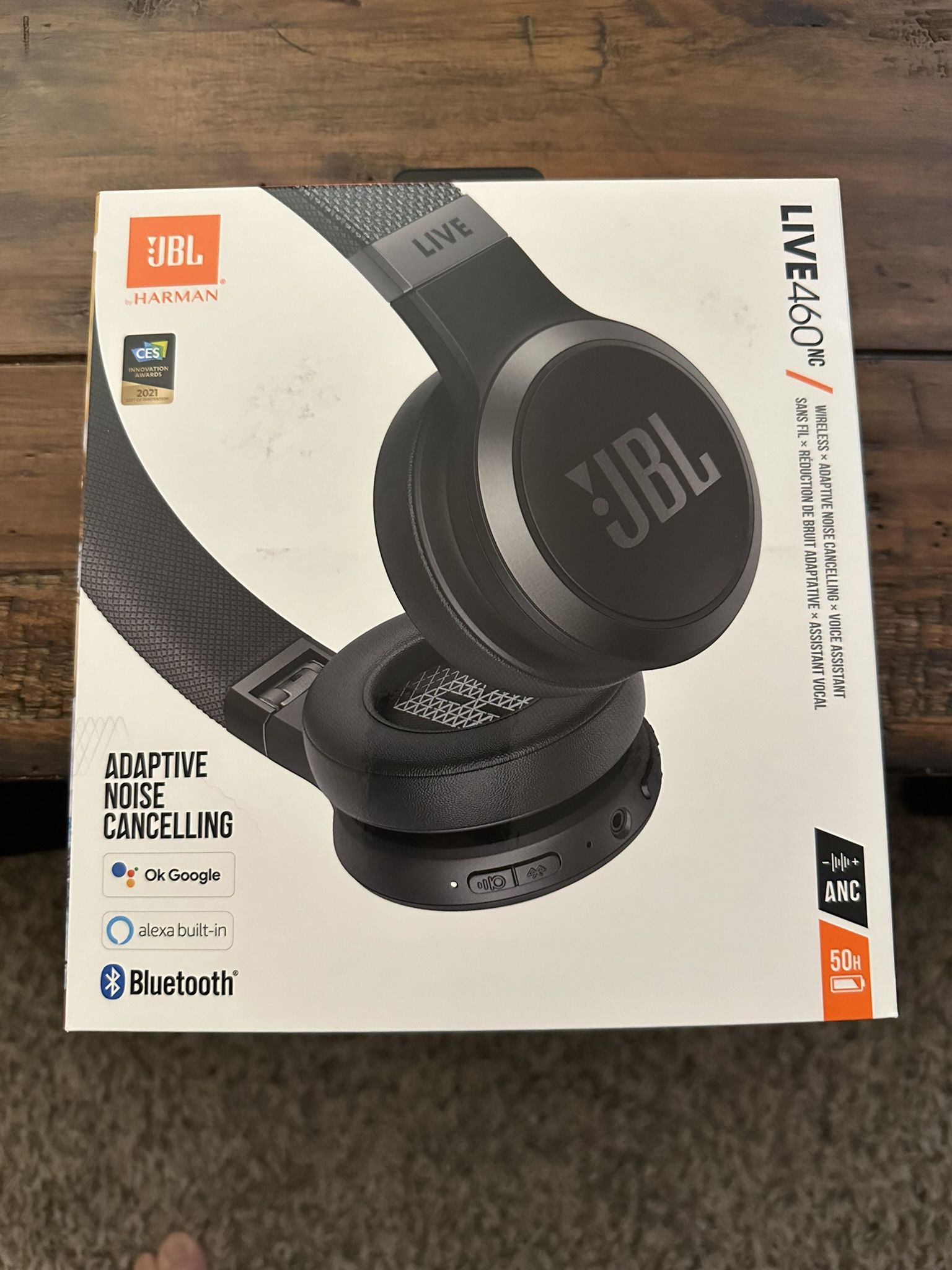 JBL Wireless Over Ear Headphones With Active Noise Cancellation 